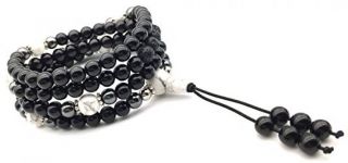 Buddhist Prayer Beads Tibetan Mala Necklace Healing Stones Bracelet Meditation