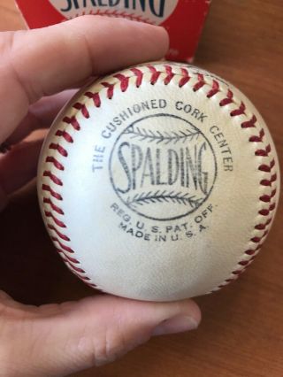 Vintage 1950s (?) Spalding Official League Baseball - - 3