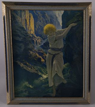 Maxfield Parrish The Canyon Framed Fine Art Print 1920s Fabulous Frame
