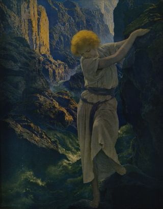 Maxfield Parrish The Canyon Framed Fine Art Print 1920s Fabulous Frame 3