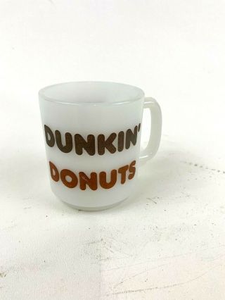 Vintage Glasbake 79 Glass Dunkin Donuts Coffee Mug Vintage Logo