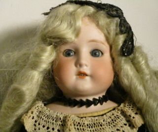 Antique Bisque Head/kid Body German Doll " Mabel " 24 " Tall