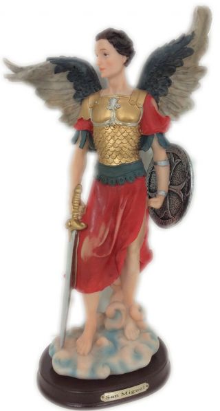 Statue Of Saint Michael The Archangel - San Miguel Arcangel Angel Figurine 12 "