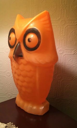 Vintage Halloween Owl Blow Mold 13” 2