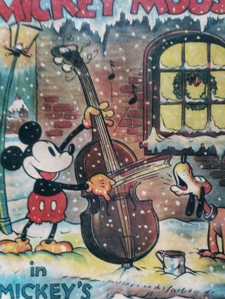 Vintage Walt Disney Mickey Mouse Poster