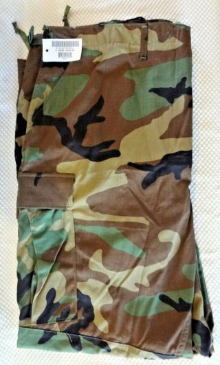Camouflage Us Military Issue Pants Trousers Woodland Combat Hot Weather Xl Reg