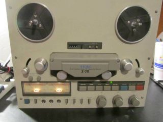 Vintage Teac X - 7r Reel To Reel Player Recorder - As - Is - Read Desc
