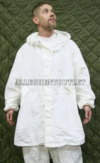 Us Military Snow Camouflage White Camo Winter Parka Jacket Coat Medium Vgc