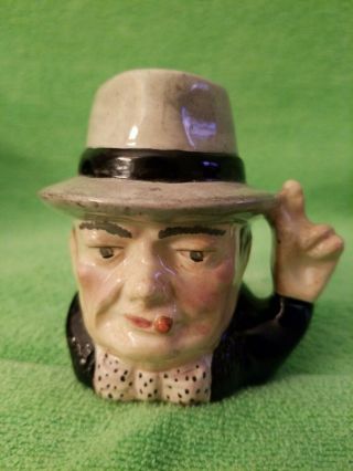 Vintage Royal Doulton Toby Jug Character Mug Winston Churchill 3” Marked England