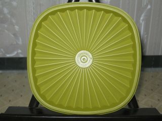 Vintage Tupperware Servalier Replacement Lid/seal Avocado Green 843 Square