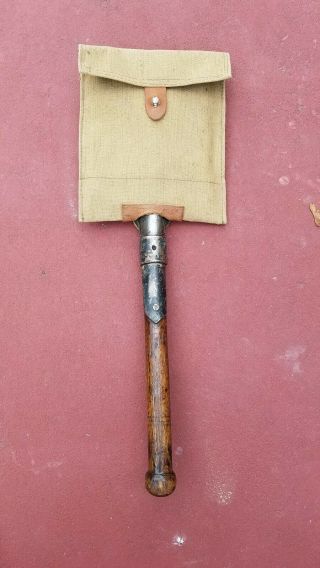 Wwi Russian Entrenching Tool,  Field Shovel With Cover.