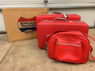 Vintage American Tourister 3 Piece Luggage Set