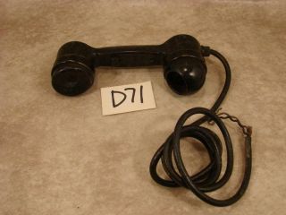 D71 Vintage Wwii Military Radio/telephone Handset Parts