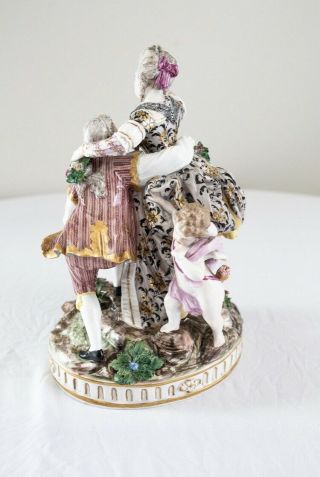 Antique Meissen Porcelain Figure Group (F63) 2