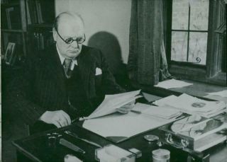 Photograph Of Winston Churchill,  Portrait 1950 - 1953