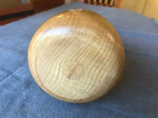 Vintage Marples 3 1/2” Round Wood Beech Sculpture/Carpenters Mallet 3