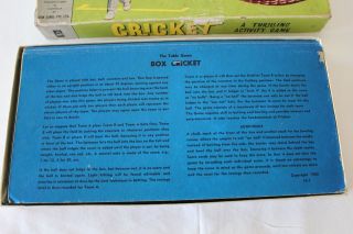 VINTAGE 1960s John Sands CRICKET Board Game A Thrilling Activity Game Made in Au 3