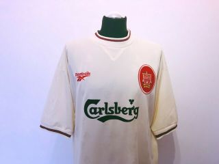 FOWLER 9 Liverpool Vintage Reebok Away Football Shirt Jersey 1996/97 (XL) 46/48 3
