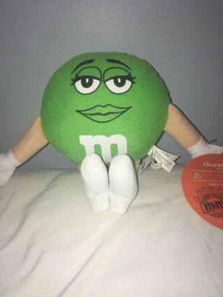 M&m Candy Green Female Character Plush Toy Factory M&ms Stuffed Doll Nwt