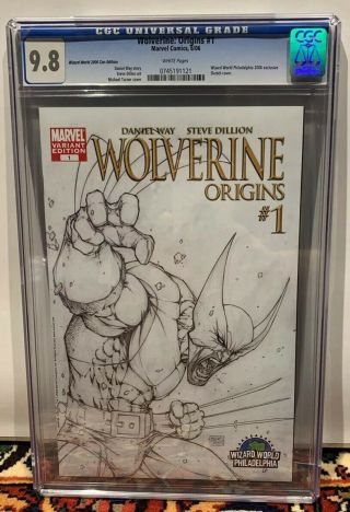 Wolverine: Origins 1 Philadelphia Wizard World Con Edition Cgc 9.  8 Nm/m Turner