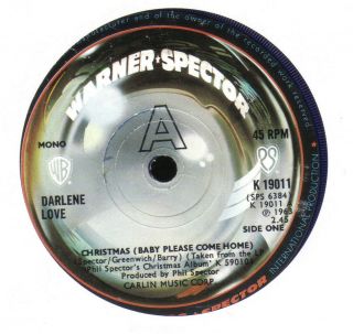 Darlene Love Christmas (baby Please Come Home) Warner Spector Blue Vinyl