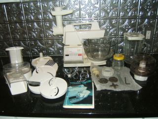 Vintage Oster Electronic Kitchen Center 16 Speed Blender Mixer Food Processor,
