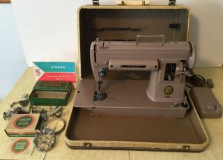 Vintage Singer Model 301a Sewing Machine W/ Case