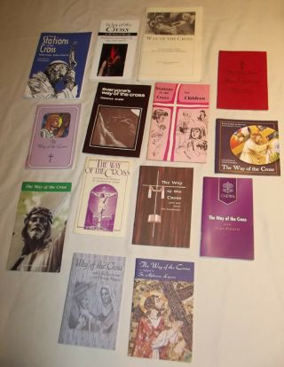 14 All Different Stations Of The Cross Booklets Pope John Paul Ii St Alphonsus