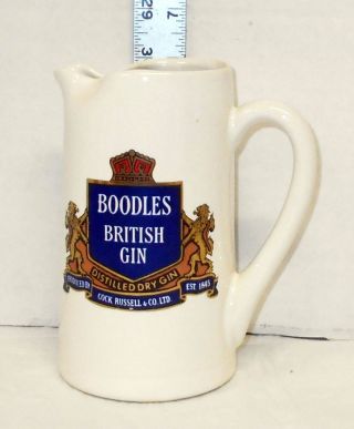 Boodles British Gin Whiskey Whisky Water Pitcher Pub Jug