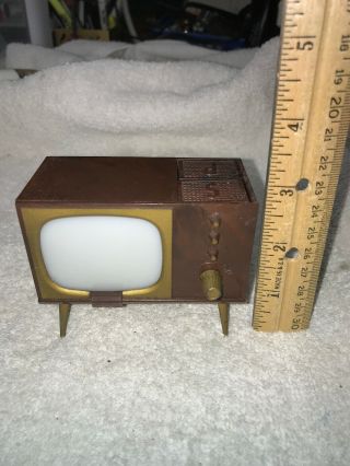 Vintage Retro Mid Century Modern TV Television Salt & Pepper Shakers Made In USA 2