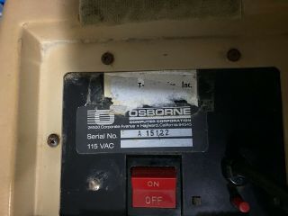 Osborne 1 CP/M Portable Vintage Computer.  Not - parts/repair 3