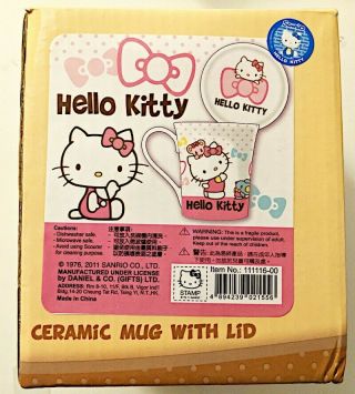 Hello Kitty Ceramic Mug with Lid Sanrio still 3