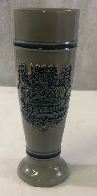 Gerz Gerzit Bayern Made In Germany Tall Beer Stein Mug 9.  5” G8