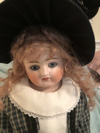 Antique 22 " J.  D.  Kestner Lady Doll,  Turned Head German
