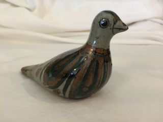 Vintage Tonala Pottery Dove Bird By Jorge Wilmot Signed " W " Mexican Folk Art