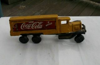 Rare Vintage Cast Iron Toy Coke Coca - Cola Advertising Truck Plaque 8 " Look Nr