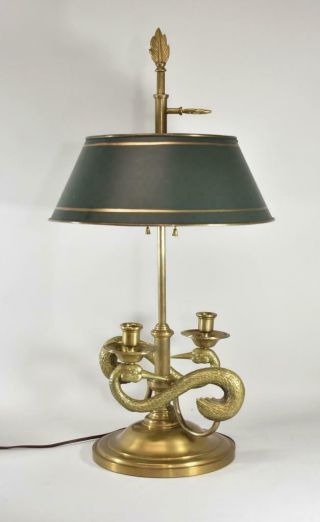 Chapman Swan Brass Bouillotte Lamp 2 Socket 1982