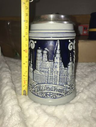 Rare German Beer Stein Bayern München City