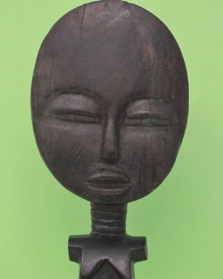 ASHANTI GHANA African FERTILITY Goddess sculpture Female WOODEN HAND carved 11 