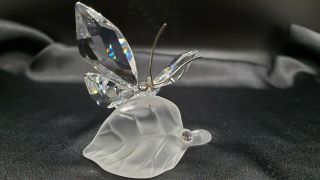 Swarovski Crystal Butterfly On Leaf - 182920