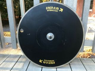 Vintage Ambrosio Ener N.  M.  Rear Tubular Disc Wheel Gipemme Skewer Freewheel 126