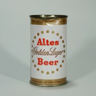 Altes Brewing Golden Lager Flat Top Beer Can Detroit Michigan 31 - 2 - -