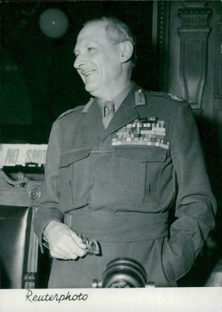 Vintage Photograph Of Field Marshal Viscount Montgomery - 30 September 1948