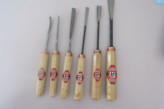 Hirsch Wood Carving Chisels Set Of 6 Germany