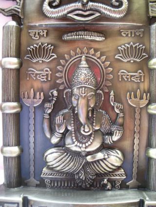 Lord Ganesha Statue Surya Sun Ganesh Elephant God Hindu Metal 8 