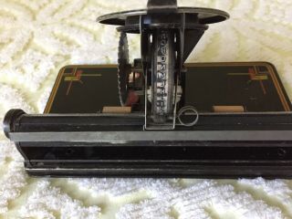 Vintage Marx Toys Tin Litho Dial Typewriter Children ' s Toy Patent Pending ' 30s 3