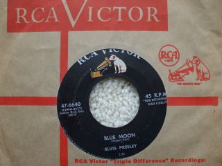 Elvis Presley - Blue Moon / Just Because Rare Hard To Find 1956 Usa 45