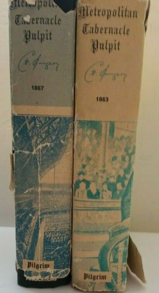 2 Volumes Of C.  H.  Spurgeon 