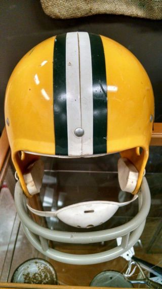Vintage Green Bay Packers Rawlings Football Helmet Air - Flo HNFL 2