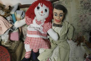 Puppet And Raggedy Ann Doll